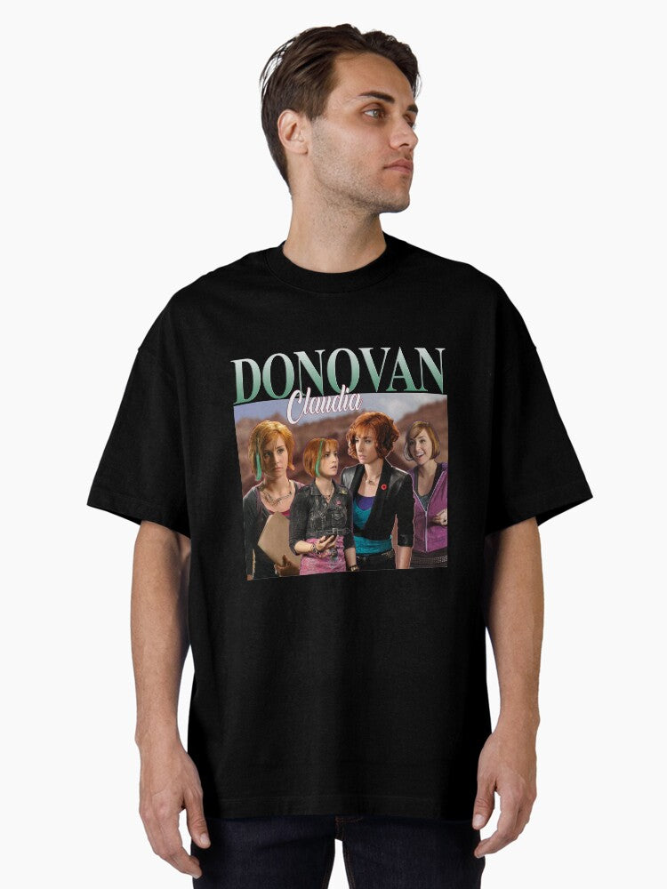 Claudia Donovan Retro Homage Design 2 Oversized T Shirt