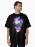 Skull Digital Art Oversized Shirt T Shirt Minimal Style