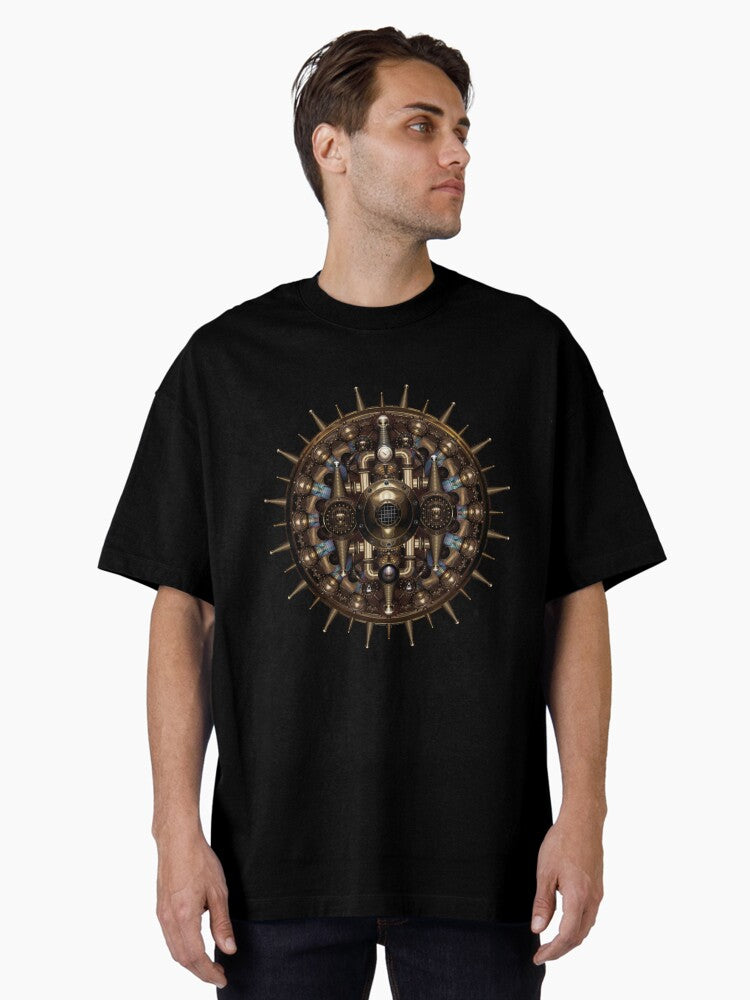 Tesla mandala Oversized T-Shirt | Premium Unisex T-Shirt, Trending Graphic Tee
