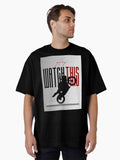 Hey Watch This Motorcycle Wheelie Stunt Motorsport Mechanic Gearhead Oversized T Shirt T Shirt Comfort Fit Daily Wear