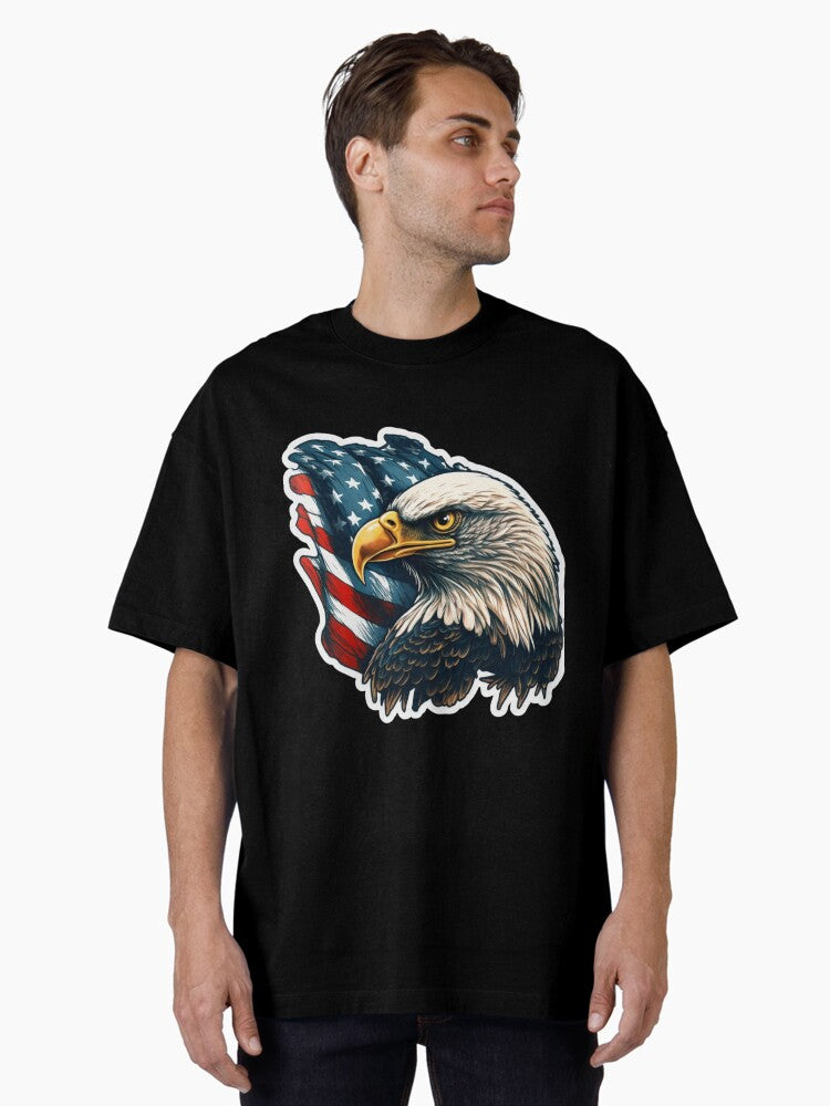 Bald Eagle United States Oversized Shirt T Shirt Gift Ready