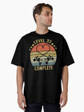 Level 33 Complete 33rd Wedding Anniversary Gift Video Gamer Oversized Shirt T Shirt Minimal Style