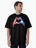 Somalia Somali Canadian Canada Love Heart Peace Oversized Shirt T Shirt Gift Ready