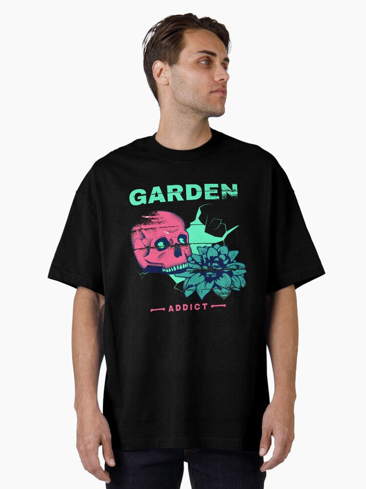 Garden Skull - Electric Pink and Blue - Garden Addict