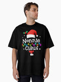 Nonnie Claus Santa Hat Matching Family Christmas Costumes Oversized T-Shirt | Premium Unisex T-Shirt, Trending Graphic Tee
