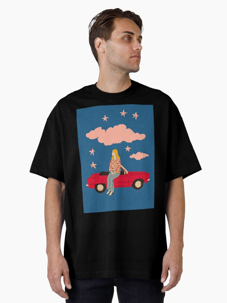 Nostalgic Y2K Vibes Aesthetic Oversized T-Shirt | Premium Unisex T-Shirt, Trending Graphic Tee