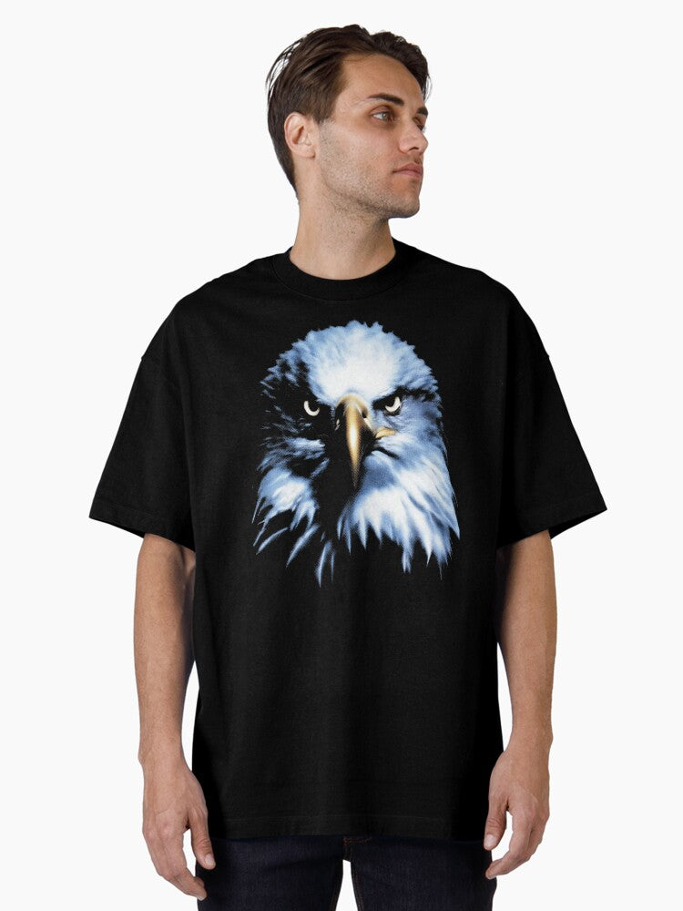 Bald Eagle Portrait Symbol of Strength and American Pride Oversized Shirt T Shirt Minimal Style