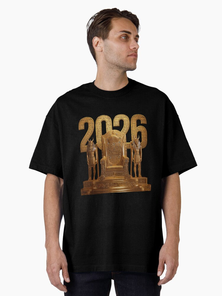 Royal Egyptian Throne 2026 Oversized T Shirt T Shirt Trending US New Year Trend