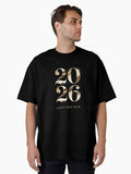 Happy New Year 2026 Oversized T Shirt T Shirt Comfort Fit Daily Wear