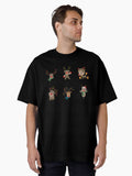 Cute Christmas Deers Bundle Oversized T Shirt T Shirt Minimal Style