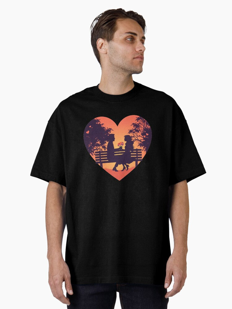 Happy Valentines Day Oversized Shirt T Shirt Clean Design
