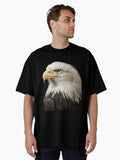 Bald Eagle Portrait Oversized Shirt T Shirt US Trend