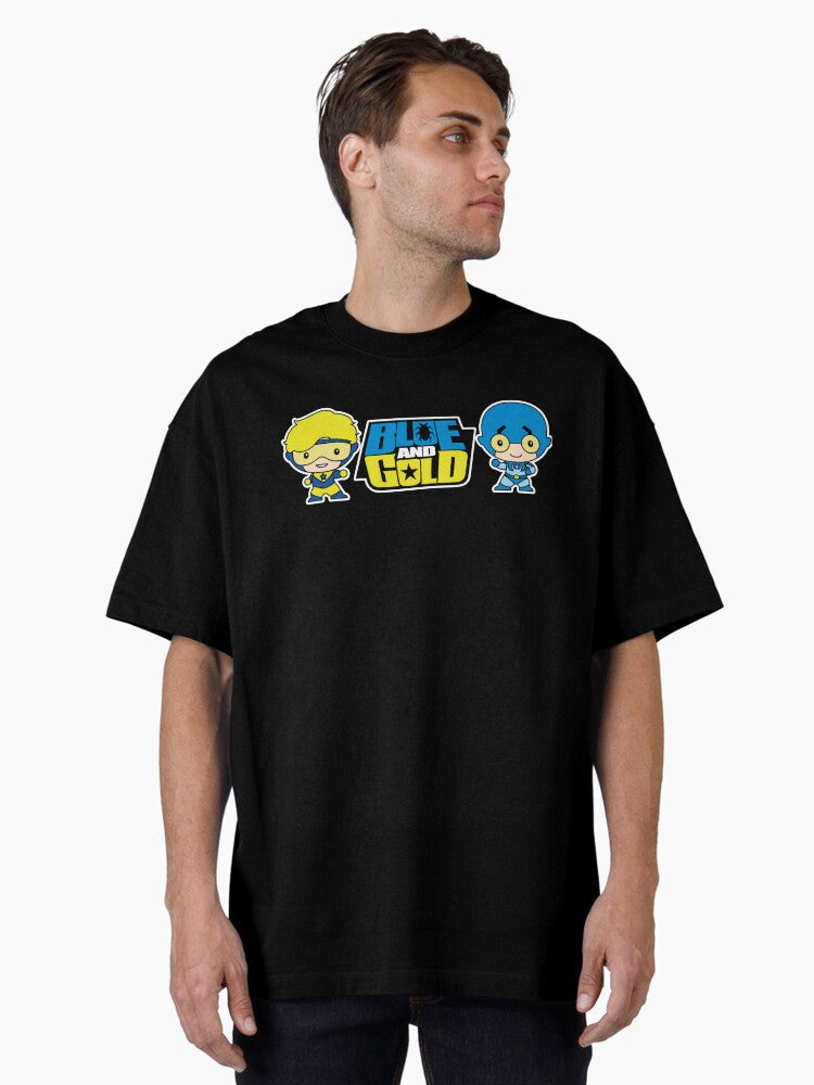 Blue and Gold Oversized T Shirt T Shirt US Market