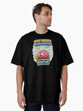 Too Many Thoughts Not Enough Focus – ADHD Brain Humor Design Oversized T-Shirt