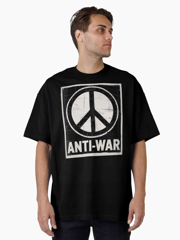 Anti War Oversized Shirt T Shirt Clean Design