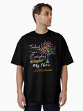 ADHD Awareness Today and Everyday I Support My Hero Oversized T-Shirt
