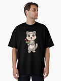 Ferret in love Oversized Shirt T Shirt US Market