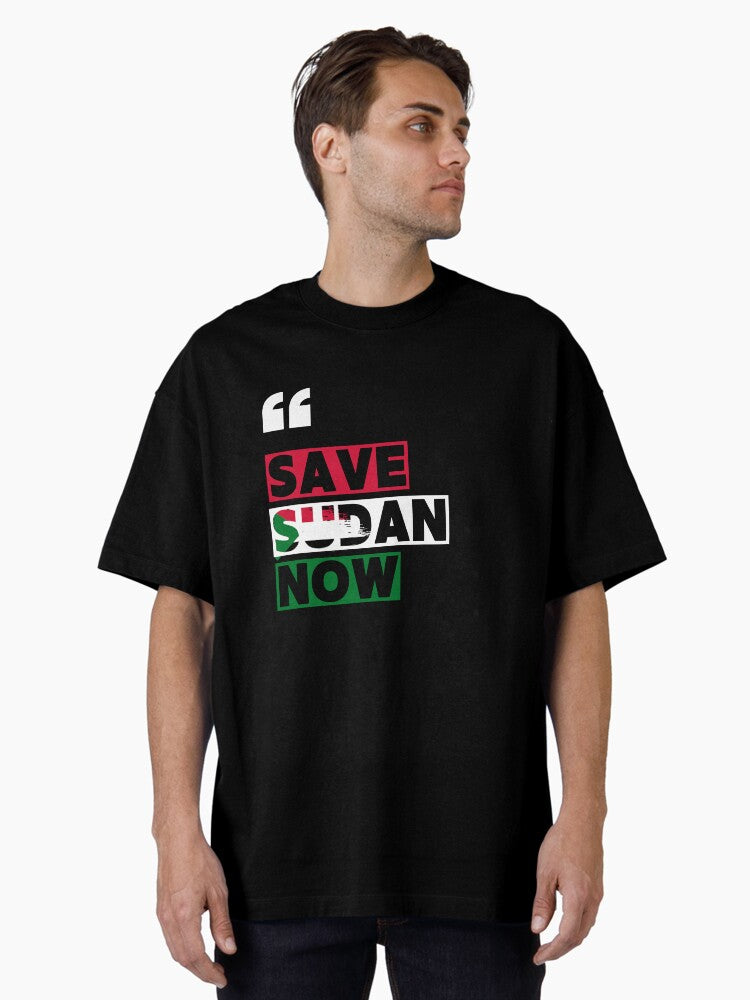 Save Sudan Oversized Shirt T Shirt Peace Message