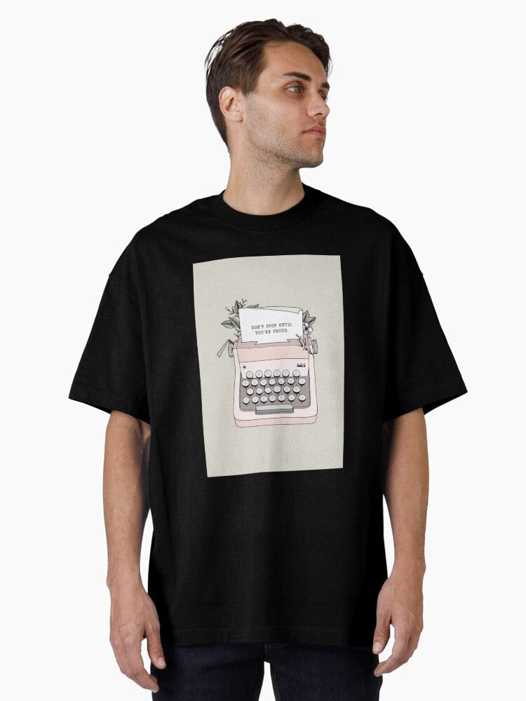 Don Stop Oversized Shirt T Shirt Peace Message
