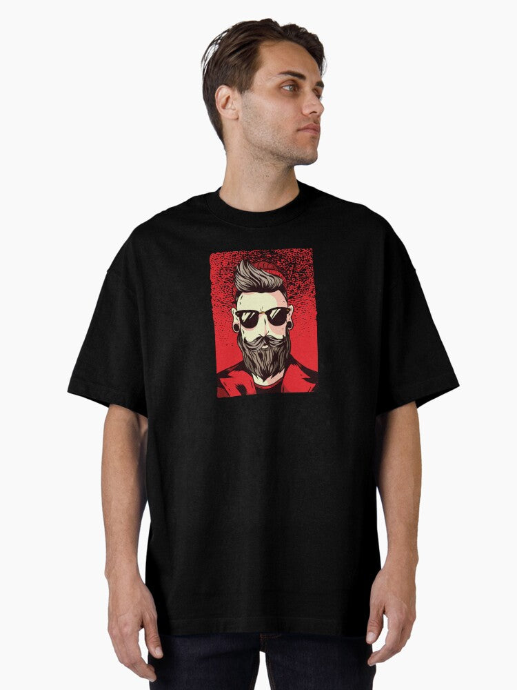 Hipster beard Oversized Shirt T Shirt US Market