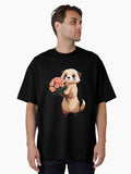 Ferret in love Oversized Shirt T Shirt Clean Design