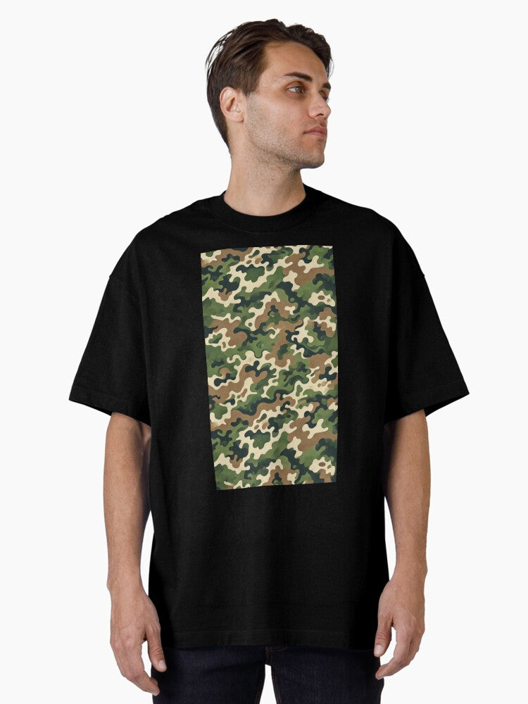 Green and Brown Camo Oversized T Shirt T Shirt Premium Quality Top Rated Design