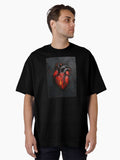 Black and red anatomical heart Oversized Shirt T Shirt US Market