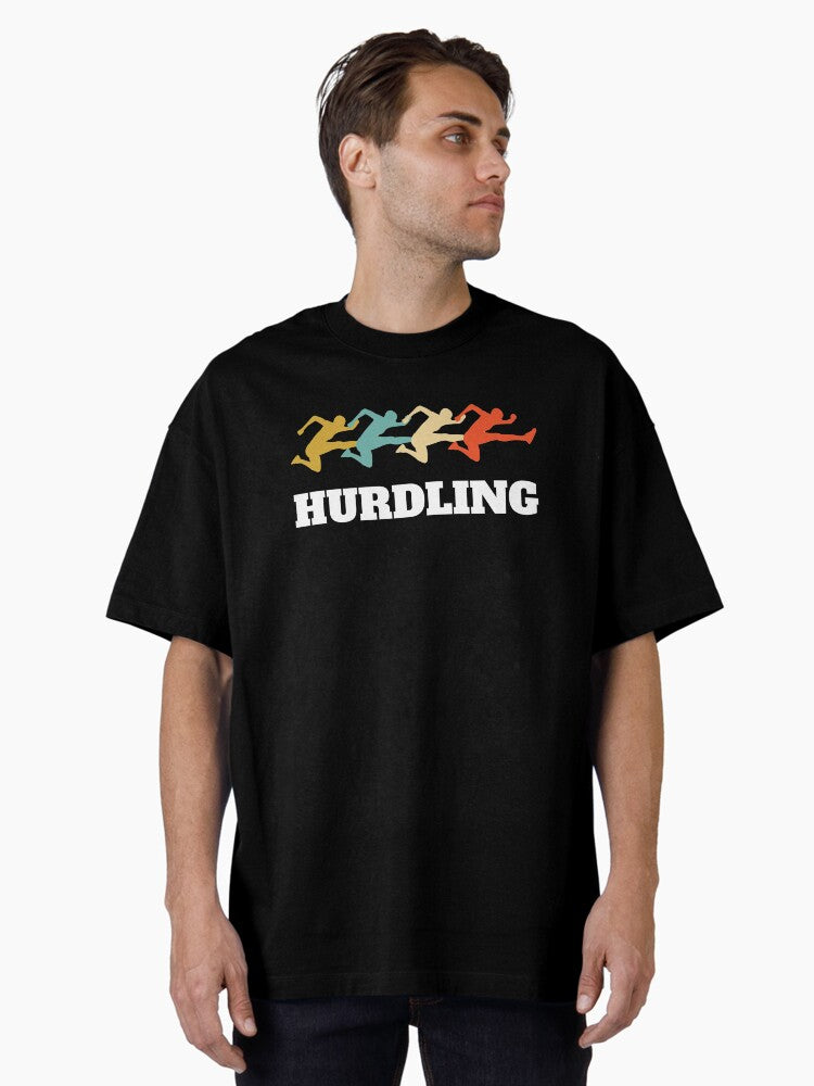 Hurdling Hurdler Retro Vintage