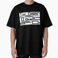Geometric Abstract Contemporary Art Composition Oversized T-Shirt for Sale by Ankerd