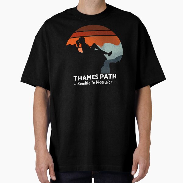 thames path Oversized T-Shirt for Sale by Sinovius
