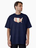 Classic USA Baseball Oversized T Shirt T Shirt High Search Demand Limited Drop Feel