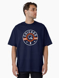 City Football Stars And Stripes Illinois Outline Oversized T Shirt T Shirt Gift Ready