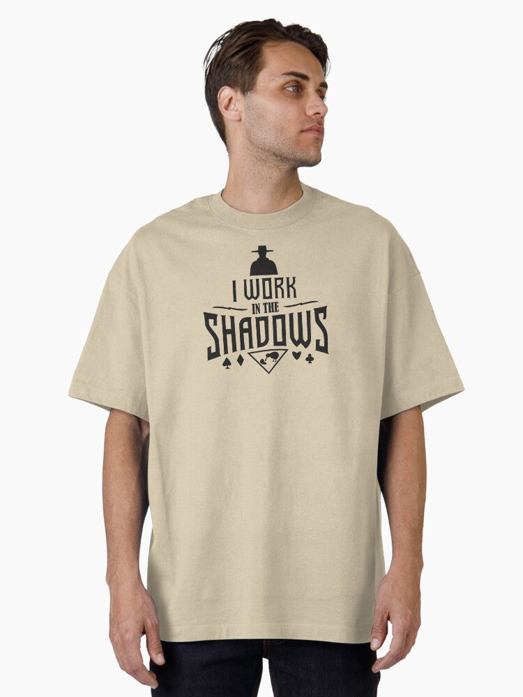 Man Work Shadows Oversized T Shirt T Shirt Minimal Style