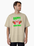 Happy Christmas Oversized T Shirt T Shirt Premium Print