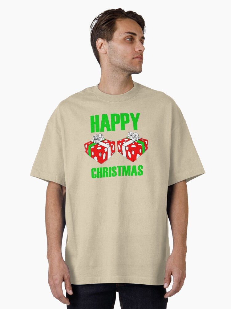 Happy Christmas Oversized T Shirt T Shirt Premium Print