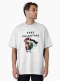 Free Palestine Oversized Shirt T Shirt Peace Message