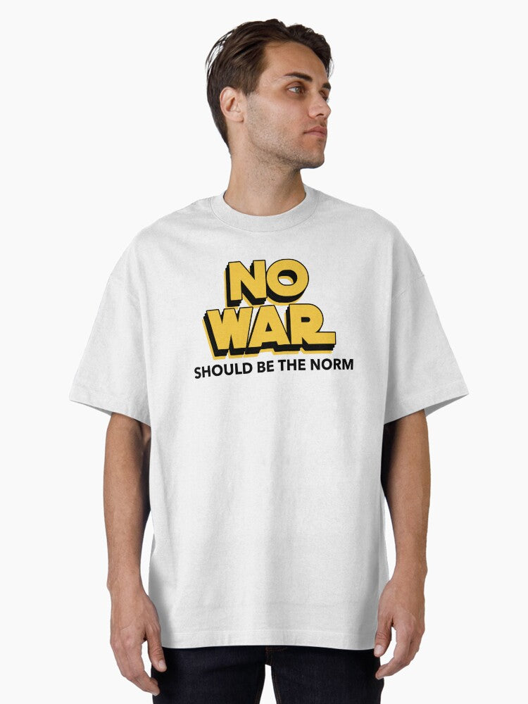 No War Should Be The Norm Oversized Shirt T Shirt Minimal Style