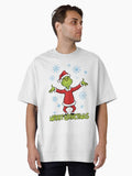 Merry Grinchmas XMas Merry Christmas Oversized T Shirt T Shirt Holiday Trending Christmas Season Pick