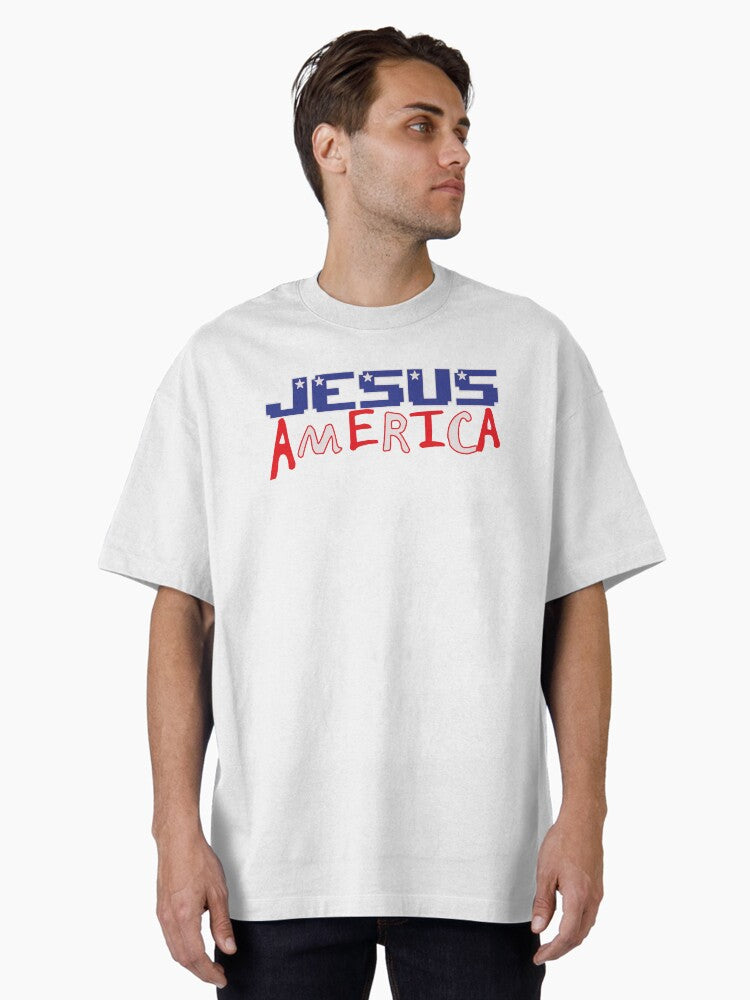 Jesus America Oversized Shirt T Shirt Gift Ready