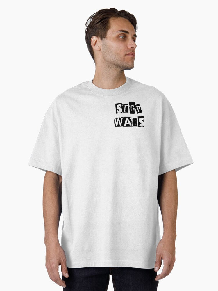 STOP REVOLUTION Oversized Shirt T Shirt Clean Design
