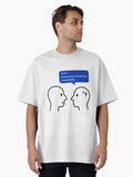 Conversation Thread Lost Unexpectedly – ADHD Brain Bluescreen Oversized T-Shirt