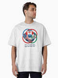 3D Realistic World Cup 2026 Soccer Ball with Rings Oversized T-Shirt