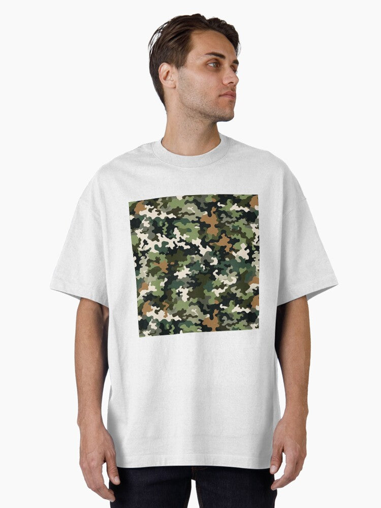 Camo 5 seamless pattern Oversized T Shirt T Shirt Premium Quality Fan Favorite