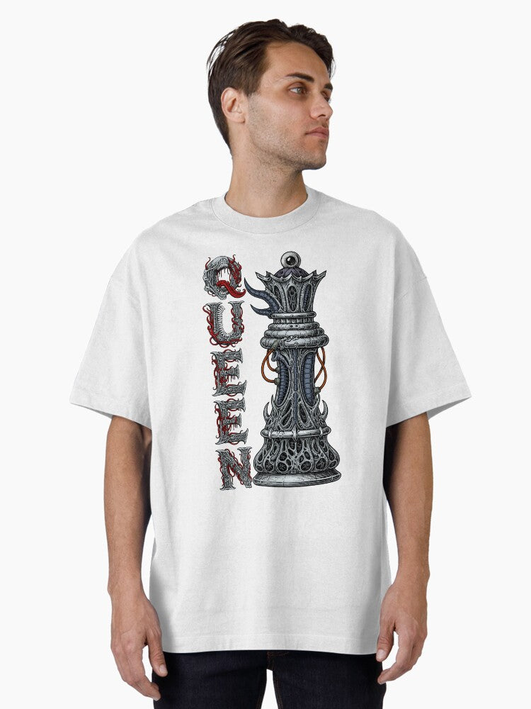 The Queen's Chess Piece Oversized T-Shirt | Premium Unisex T-Shirt, Trending Graphic Tee