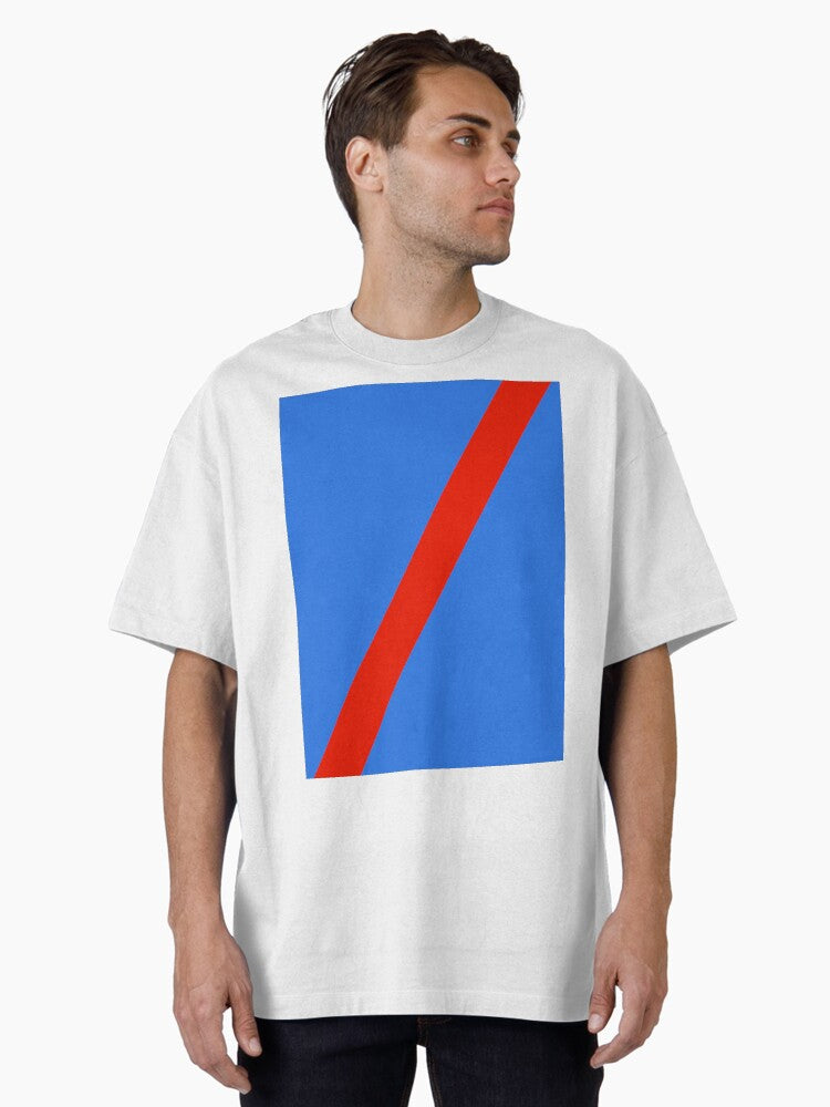 Crystal Palace Retro Away 1980 Blue Red Sash Oversized Shirt T Shirt Premium Quality