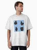 Black Silkie Chicken Pattern Blue