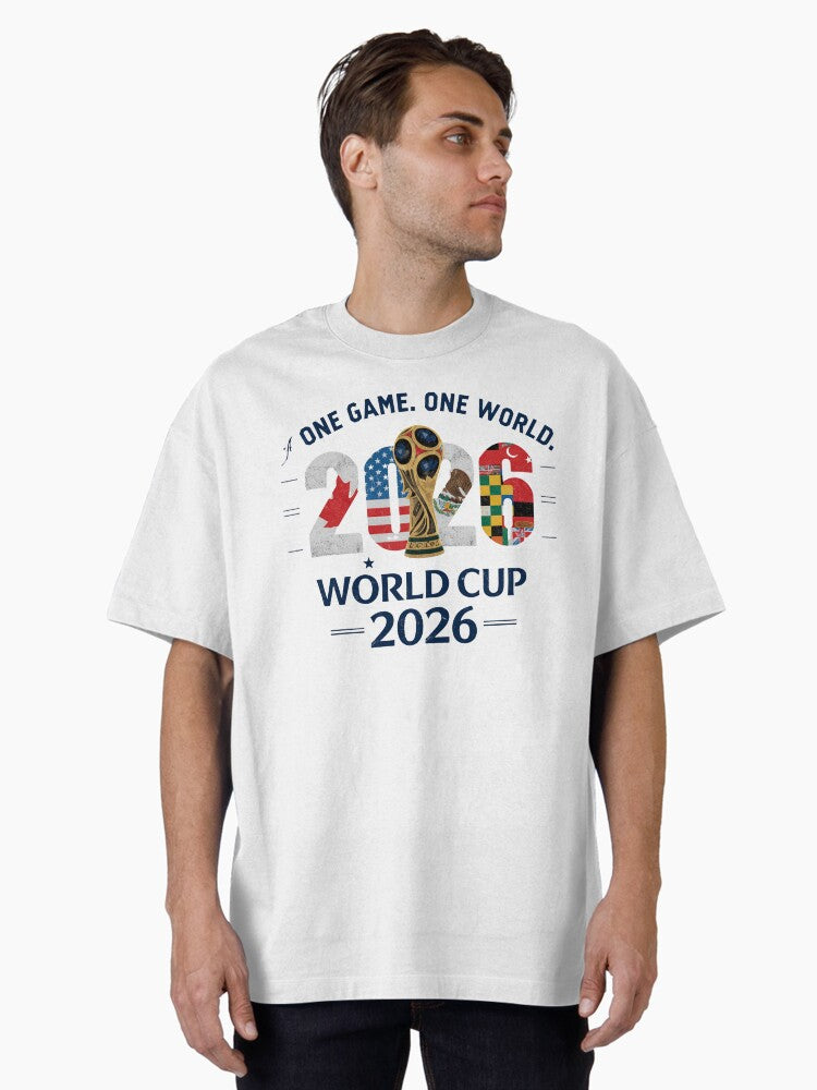 Worldwide Football Unity 2026 Graphic Hoodie Oversized T-Shirt