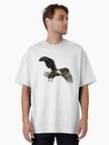 Bald Eagle Flying Oversized Shirt T Shirt Clean Design