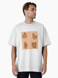 Buff Silkie Chicken Pattern Peach