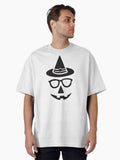 Pumpkin Hallowen Face Glasses Hat Oversized T Shirt T Shirt Gift Ready